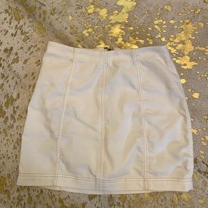 white free people skirt.